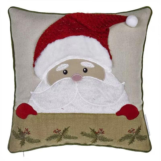 Special Offer 17" Christmas Decoration Pillow Cover Santa Claus Pattern