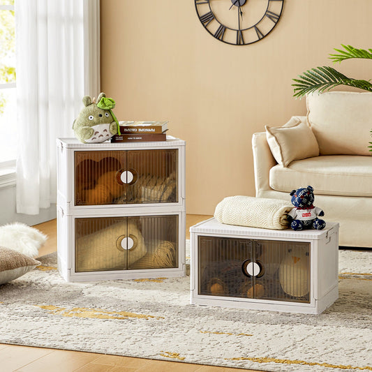 Muti-Use 3PK-Stackable Storage Box with Wheels