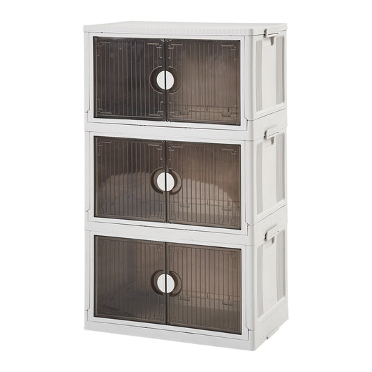 Muti-Use 3PK-Stackable Storage Box with Wheels