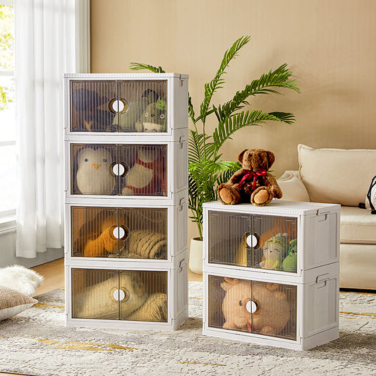 Muti-Use 6PK-Stackable Storage Box with Wheels