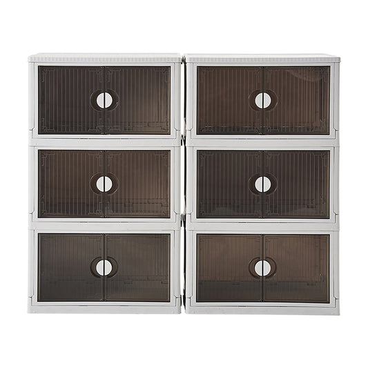 Muti-Use 6PK-Stackable Storage Box with Wheels