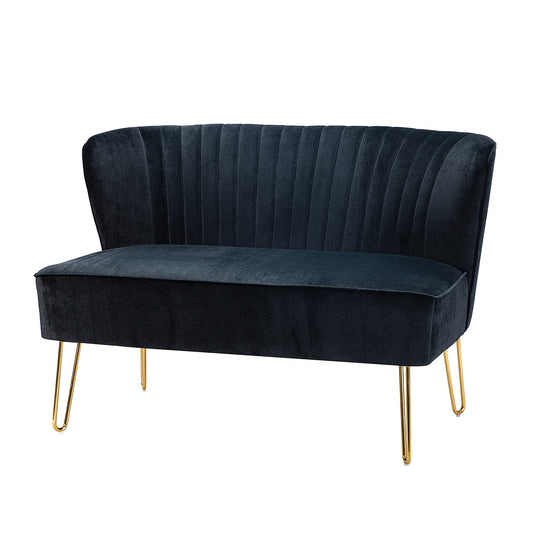 45-inch Modern Velvet Loveseat Sofa for Apartment Small Spaces