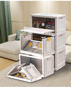 Stackable Storage Box with Wheels,Tina's Home 48 Gallon Organizer for Bedroom Livingroom