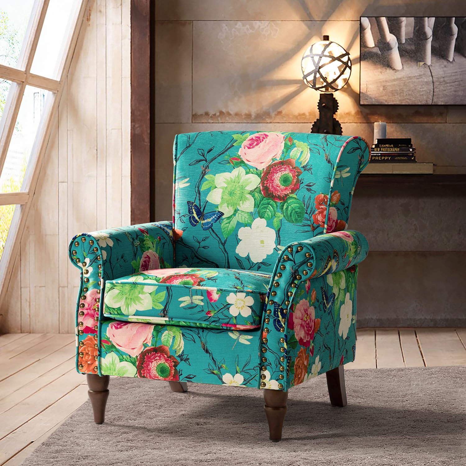 Comfy wingback chair discount