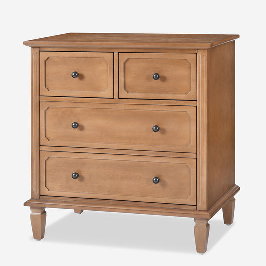 4-drawer Sideboards with Charging Station Built-in Divider Tray Nightstands
