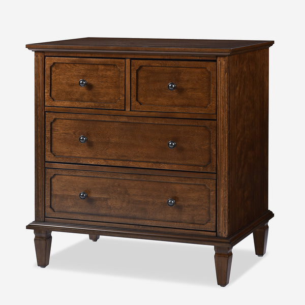4-drawer Sideboards with Charging Station Built-in Divider Tray Nightstands