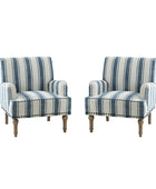 Modern Upholstered Accent Chair, Solid Wooden Legs, Comfortable Reading Armchair for Living Room or Bedroom