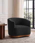 Modern 360° Swivel Accent Chairs Set of 2 with Chenille Upholstery and Solid Wood Legsfor Living Room, Bedroom, Reading Corner, No Assembly