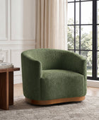 Modern 360° Swivel Accent Chairs Set of 2 with Chenille Upholstery and Solid Wood Legsfor Living Room, Bedroom, Reading Corner, No Assembly