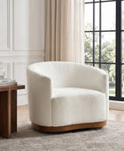 Modern 360° Swivel Accent Chairs Set of 2 with Chenille Upholstery and Solid Wood Legsfor Living Room, Bedroom, Reading Corner, No Assembly