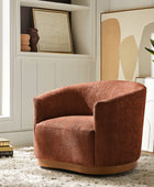 Modern 360° Swivel Accent Chairs Set of 2 with Chenille Upholstery and Solid Wood Legsfor Living Room, Bedroom, Reading Corner, No Assembly