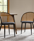 Rattan Dining Chair – featuring a comfortable high-resilience sponge cushion