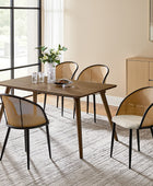 Rattan Dining Chair – featuring a comfortable high-resilience sponge cushion