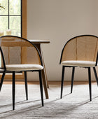 Rattan Dining Chair – featuring a comfortable high-resilience sponge cushion