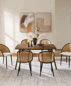 Rattan Dining Chair – featuring a comfortable high-resilience sponge cushion
