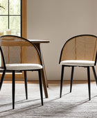 Rattan Dining Chair – featuring a comfortable high-resilience sponge cushion