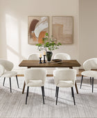 Modern Curved Back Office Chair, Padded Fabric Seat – Ideal for Ergonomic Support in Home Office, Kitchen Counter, Dining Area