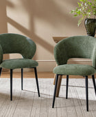 Modern Curved Back Office Chair, Padded Fabric Seat – Ideal for Ergonomic Support in Home Office, Kitchen Counter, Dining Area