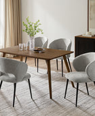 Modern Curved Back Office Chair, Padded Fabric Seat – Ideal for Ergonomic Support in Home Office, Kitchen Counter, Dining Area