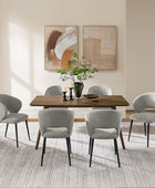Modern Curved Back Office Chair, Padded Fabric Seat – Ideal for Ergonomic Support in Home Office, Kitchen Counter, Dining Area