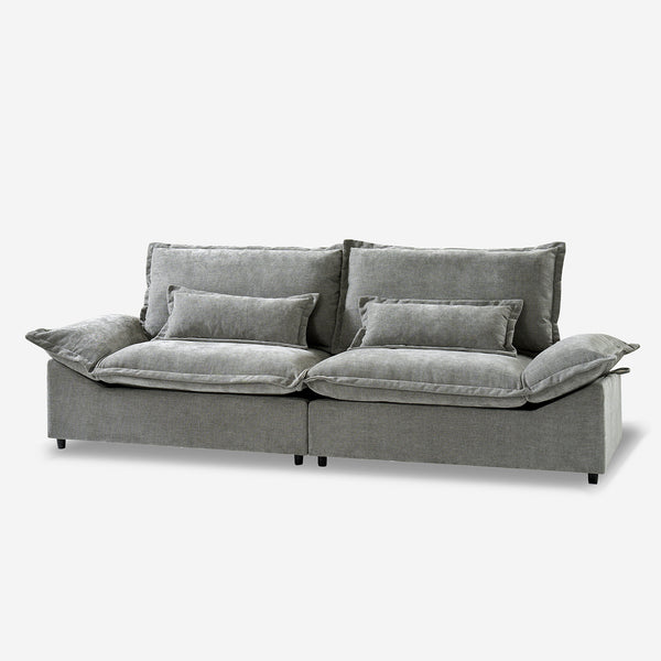 102" Modern Sofa 3-Seater Couch with Storge, Easy to Assembly,