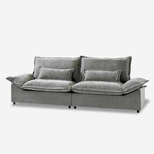 102" Modern Sofa 3-Seater Couch with Storge, Easy to Assembly,