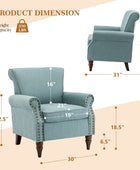 Comfy Small Fabric Nailhead Club Chair